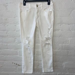 Distressed Jegging Crop